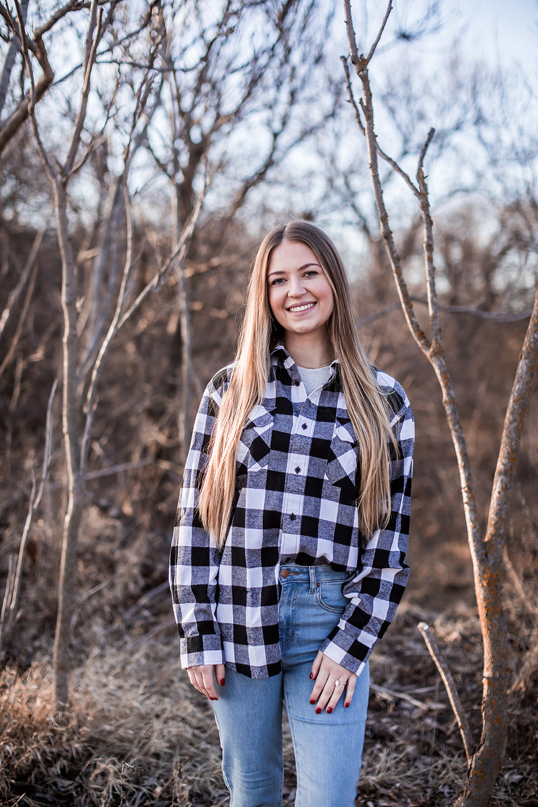 Black/White - Red Cedar Flannel