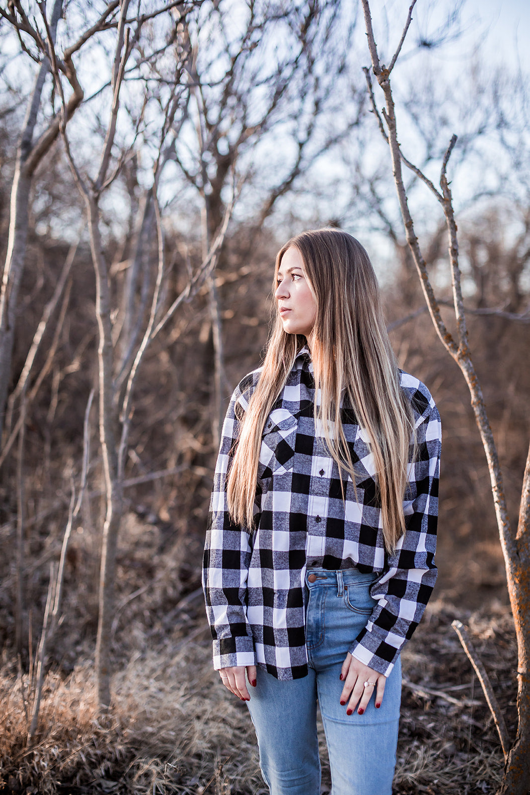 Black/White - Red Cedar Flannel