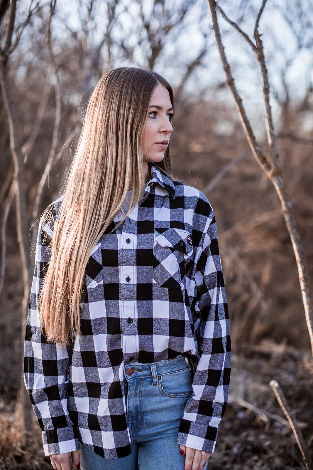 Black/White - Red Cedar Flannel