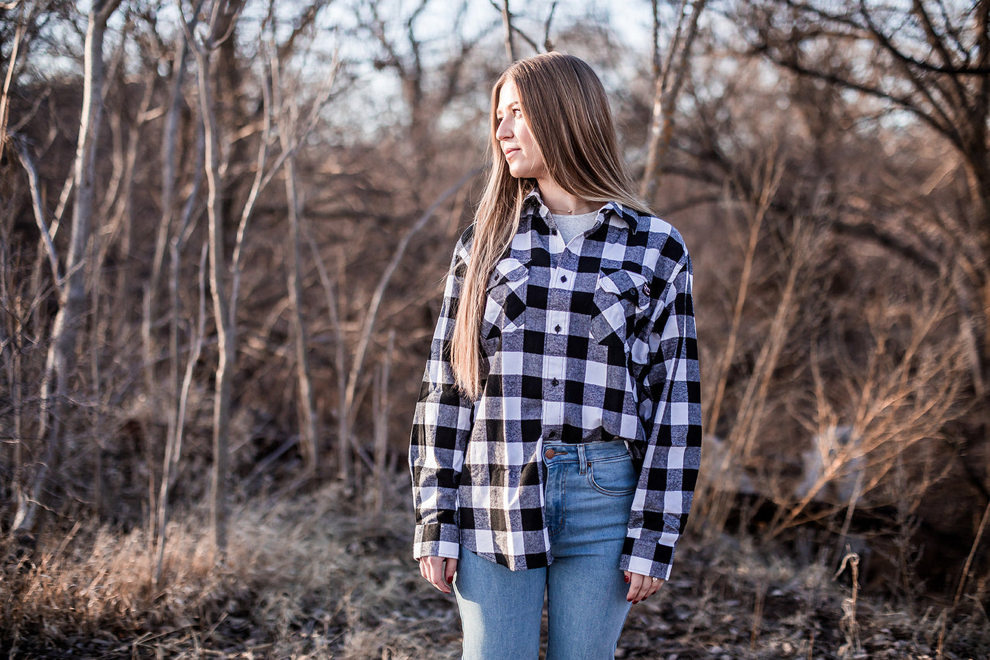 Black/White - Red Cedar Flannel